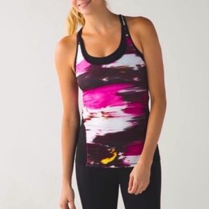 Lululemon Limited Edition Cool Racerback Shine Berry Rumble Size 4